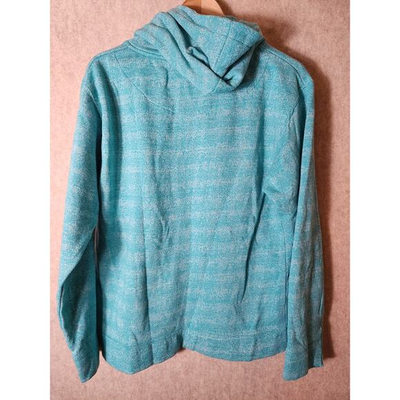 WINTER PARK COLORADO Turquoise Blue Active Thick Tie Pullover Hoodie SZ L - Picture 2 of 10
